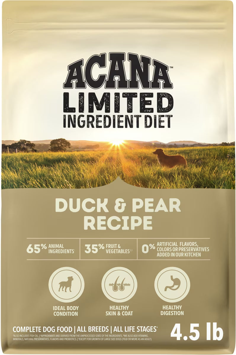 ACANA Singles Limited Ingredient Duck & Pear Grain-Free Dry Dog Food 4.5LB