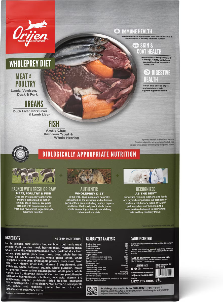 Orijen Tundra Grain-Free Dry Dog Food 4.5lb
