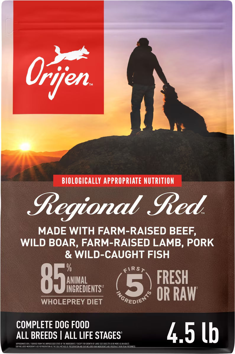 Orijen Regional Red Grain-Free Dry Dog Food 4.5lb