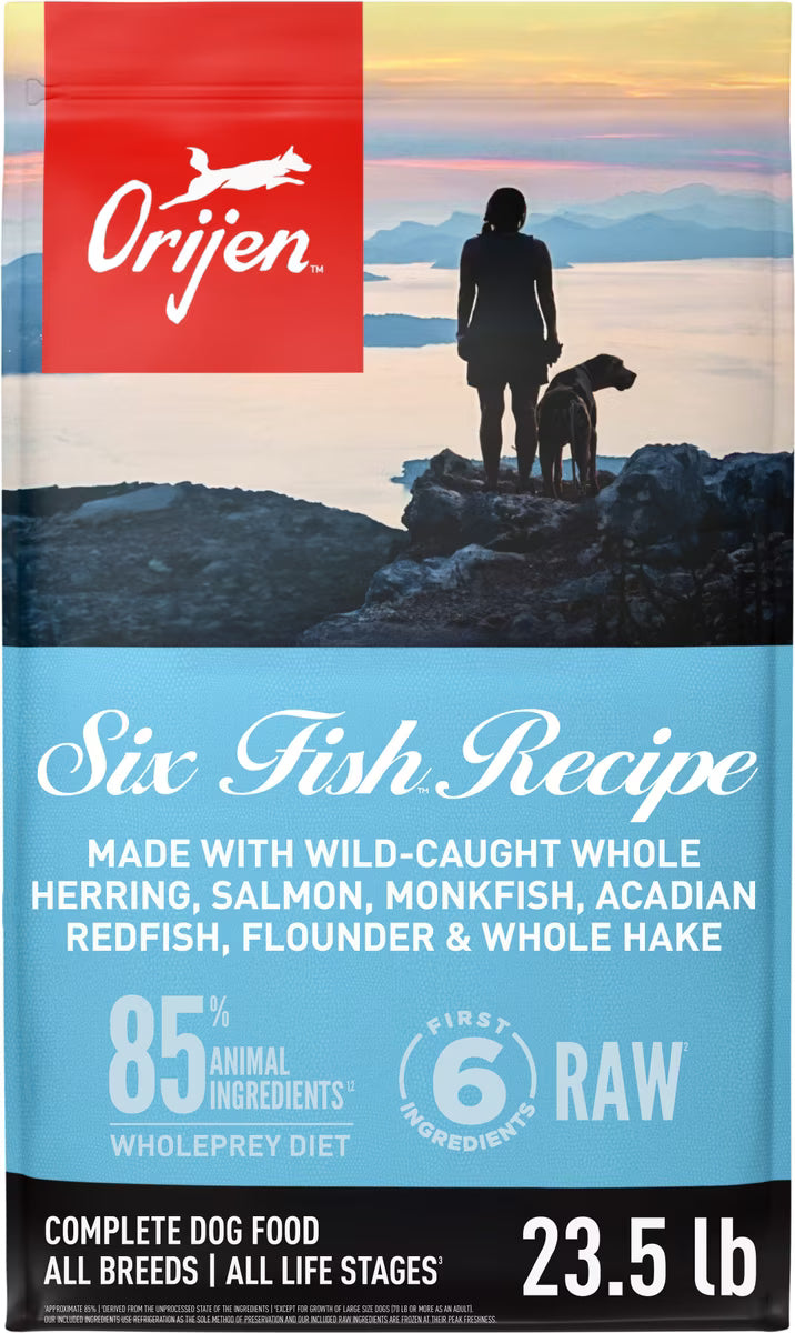 Orijen Six Fish Grain-Free Dry Dog Food 23.5lb