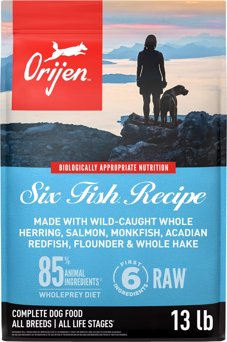 Orijen Six Fish Grain-Free Dry Dog Food 13lb