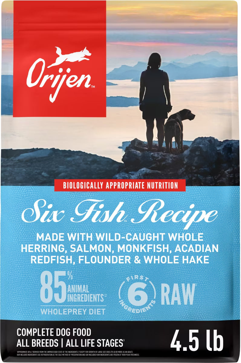 Orijen Six Fish Grain-Free Dry Dog Food 4.5lb