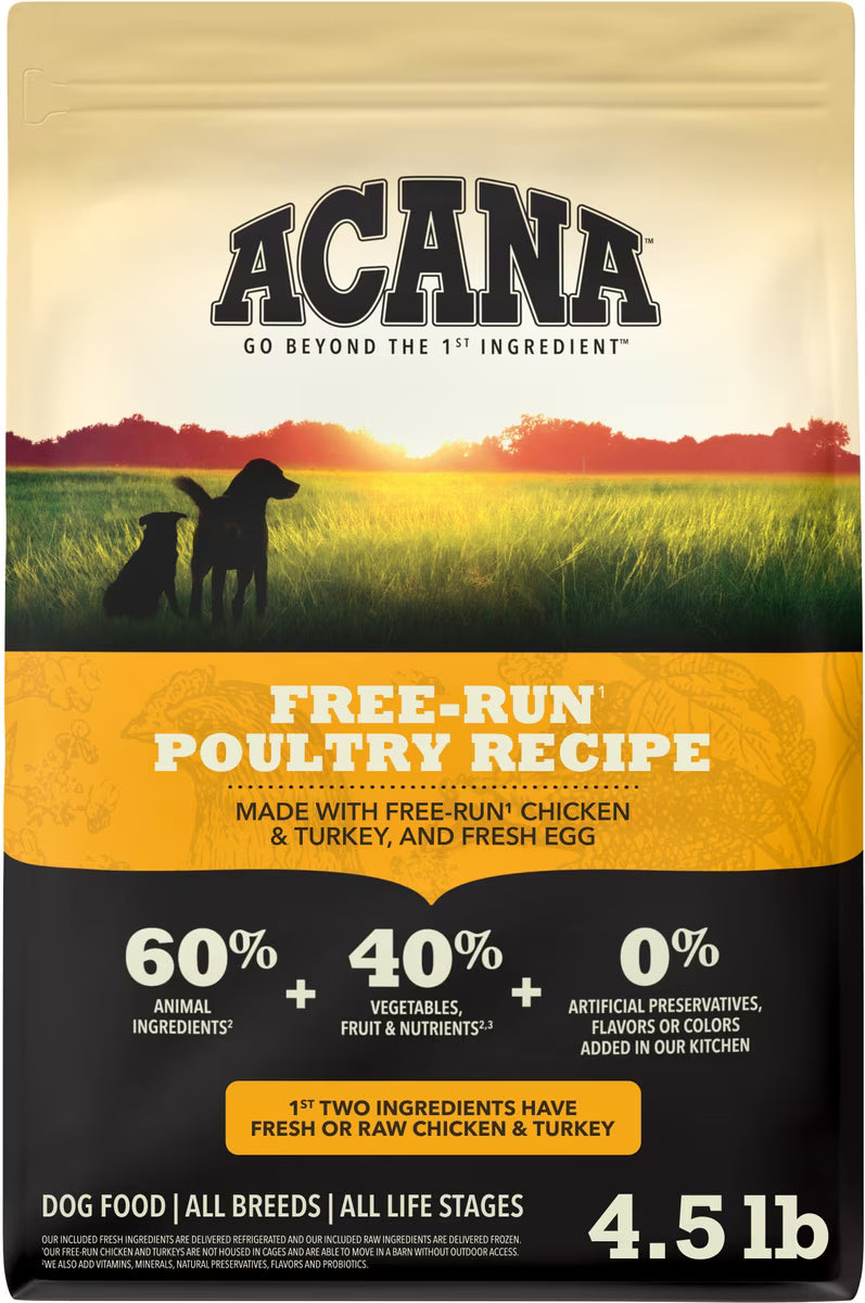ACANA Free Run Poultry Grain-Free Dry Dog Food 4.5LB