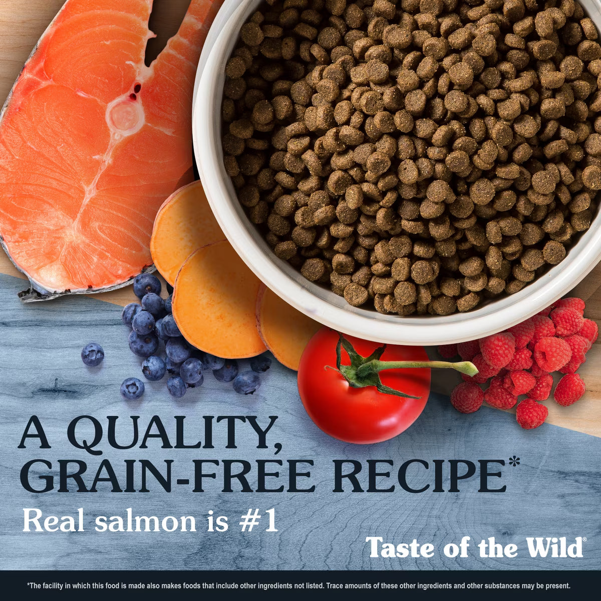 Taste of the Wild Pacific Stream Smoke-Flavored Salmon Puppy Recipe Grain-Free Dry Dog Food 28lb