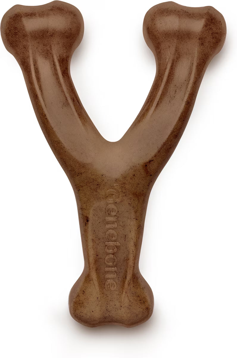 Benebone Bacon Flavored Wishbone Durable Dog Chew Giant