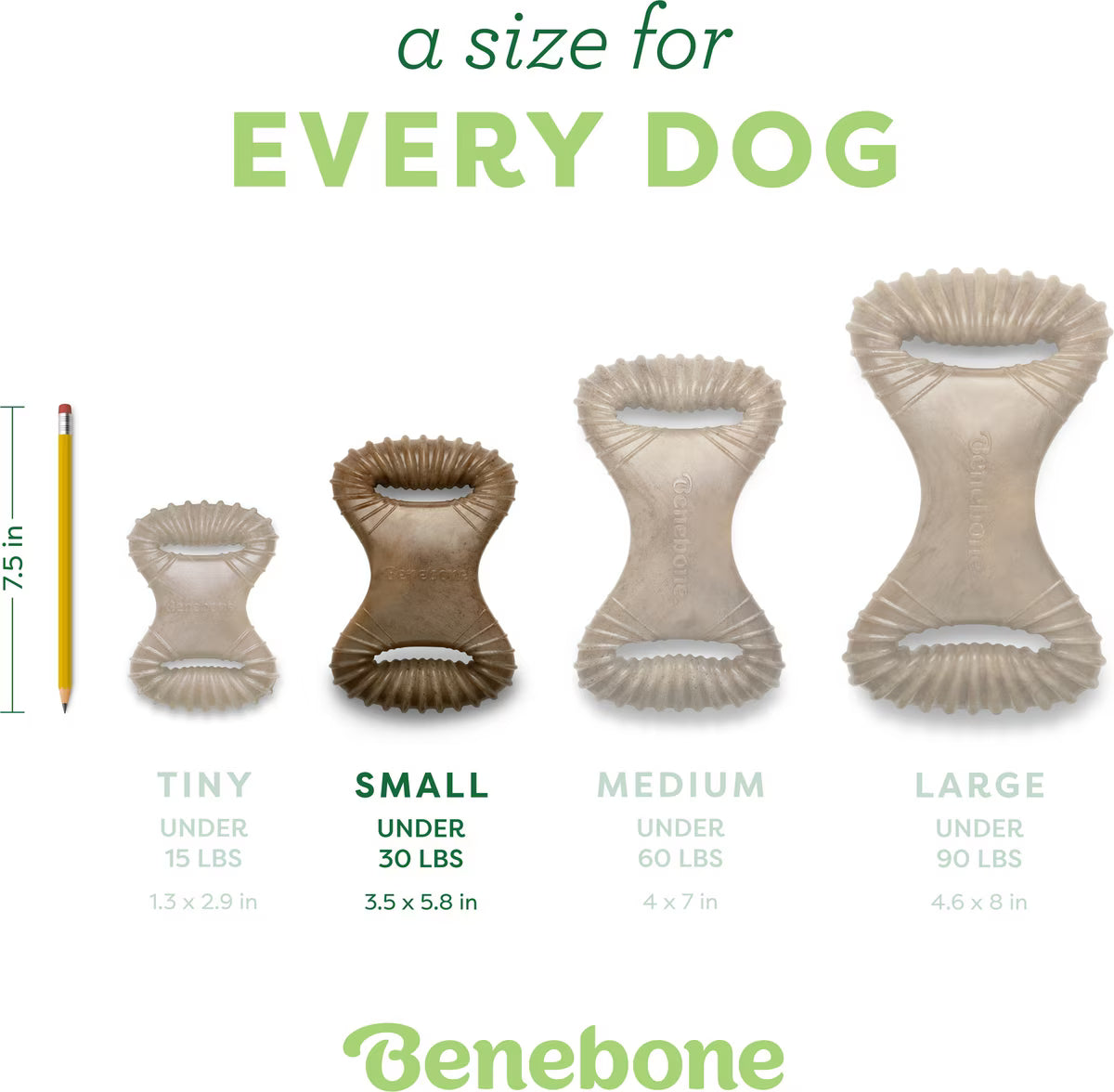 Benebone Dental Chicken Flavored Dog Chew Toy Small