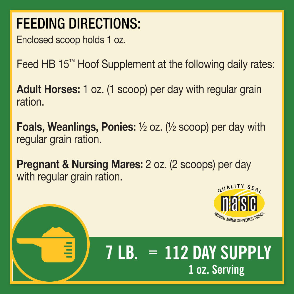 Farnam H.B. 15 Hoof Supplement for Horses 7lb