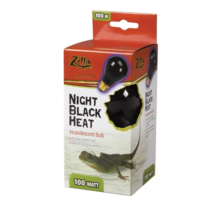 Zilla Night Black Heat Incandescent Bulb for Reptiles 100W
