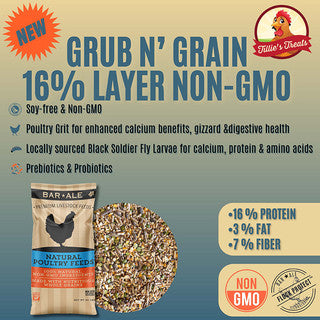 Tillies Naturals Grub N’ Grain 16% Layer Non-GMO 40 lbs