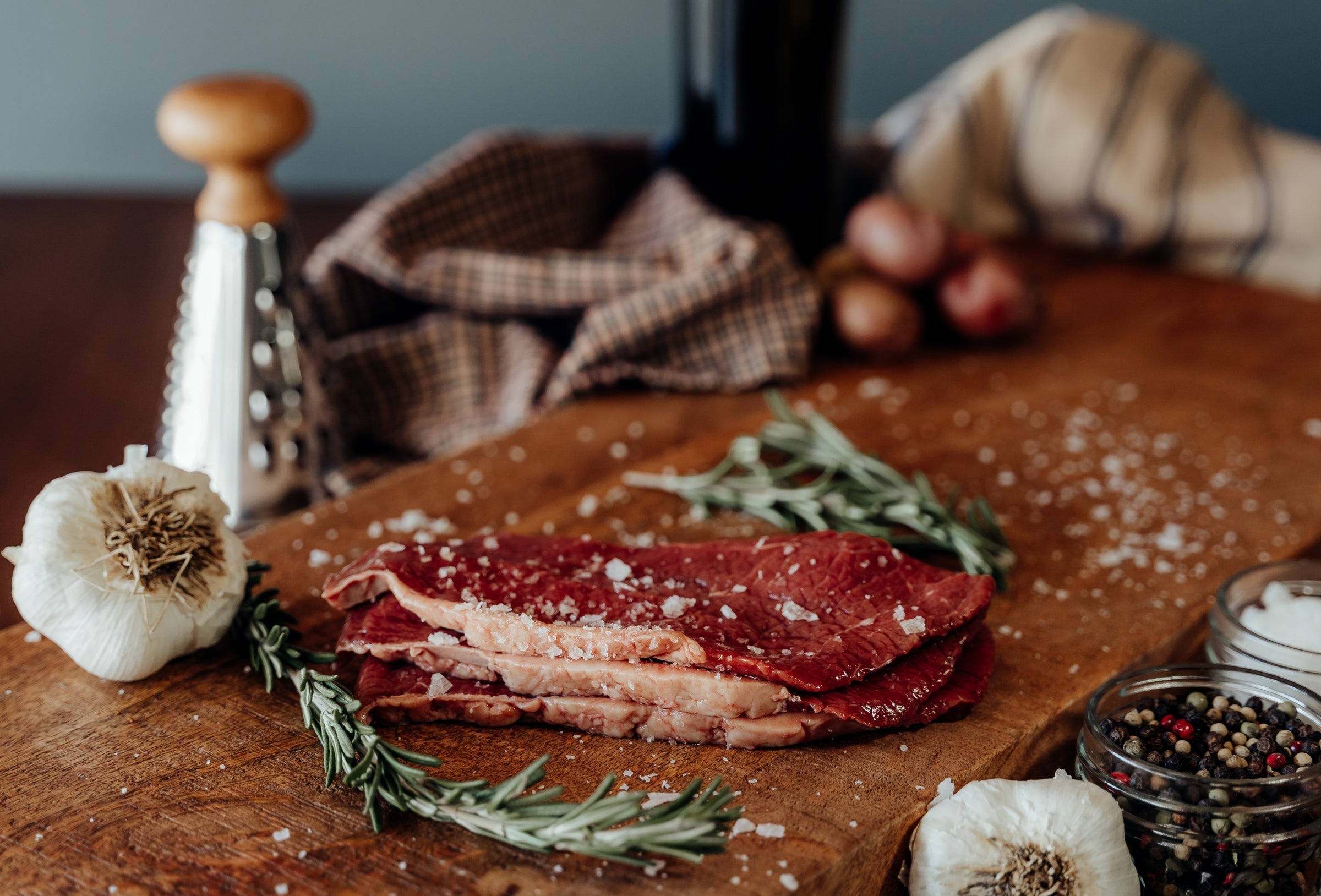 Beef Thin Sirloin Keto Steaks -  1 lb