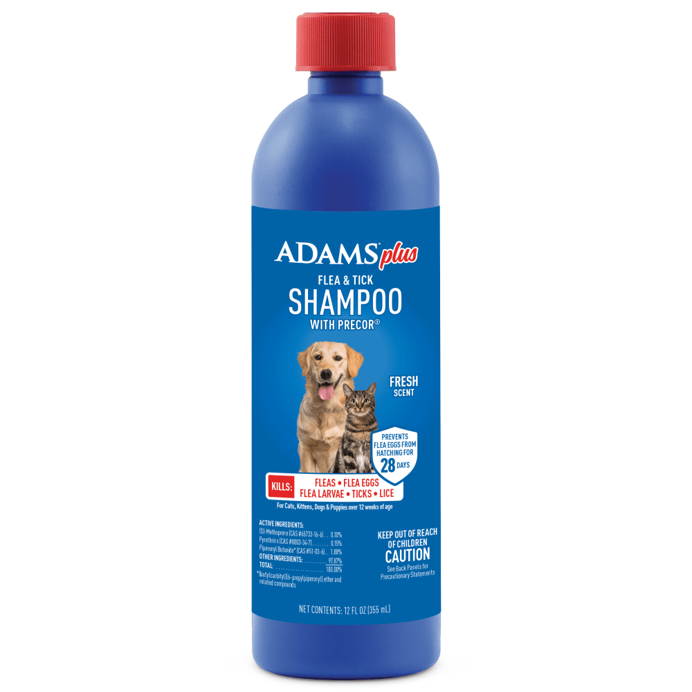 Adams Plus Flea & Tick Shampoo With Precor 12oz