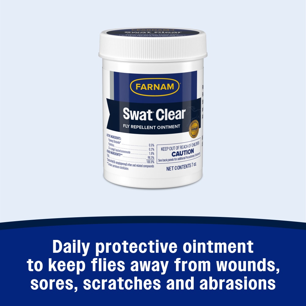 Farnam SWAT Fly Repellent Clear Ointment for Horses & Dogs 7oz