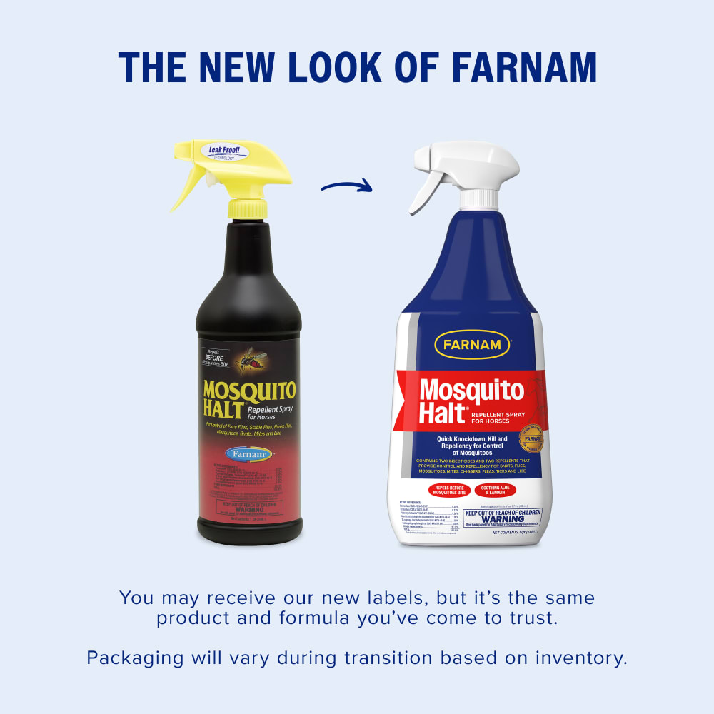 Farnam Mosquito Halt Repellent Spray for Horses 32oz