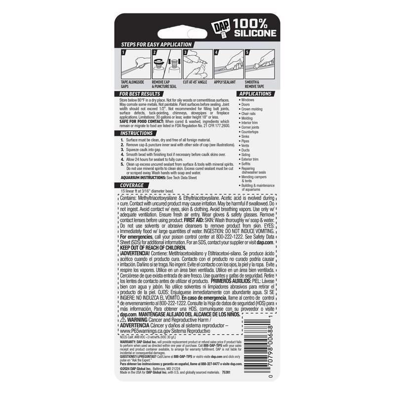 DAP Clear Silicone All Purpose