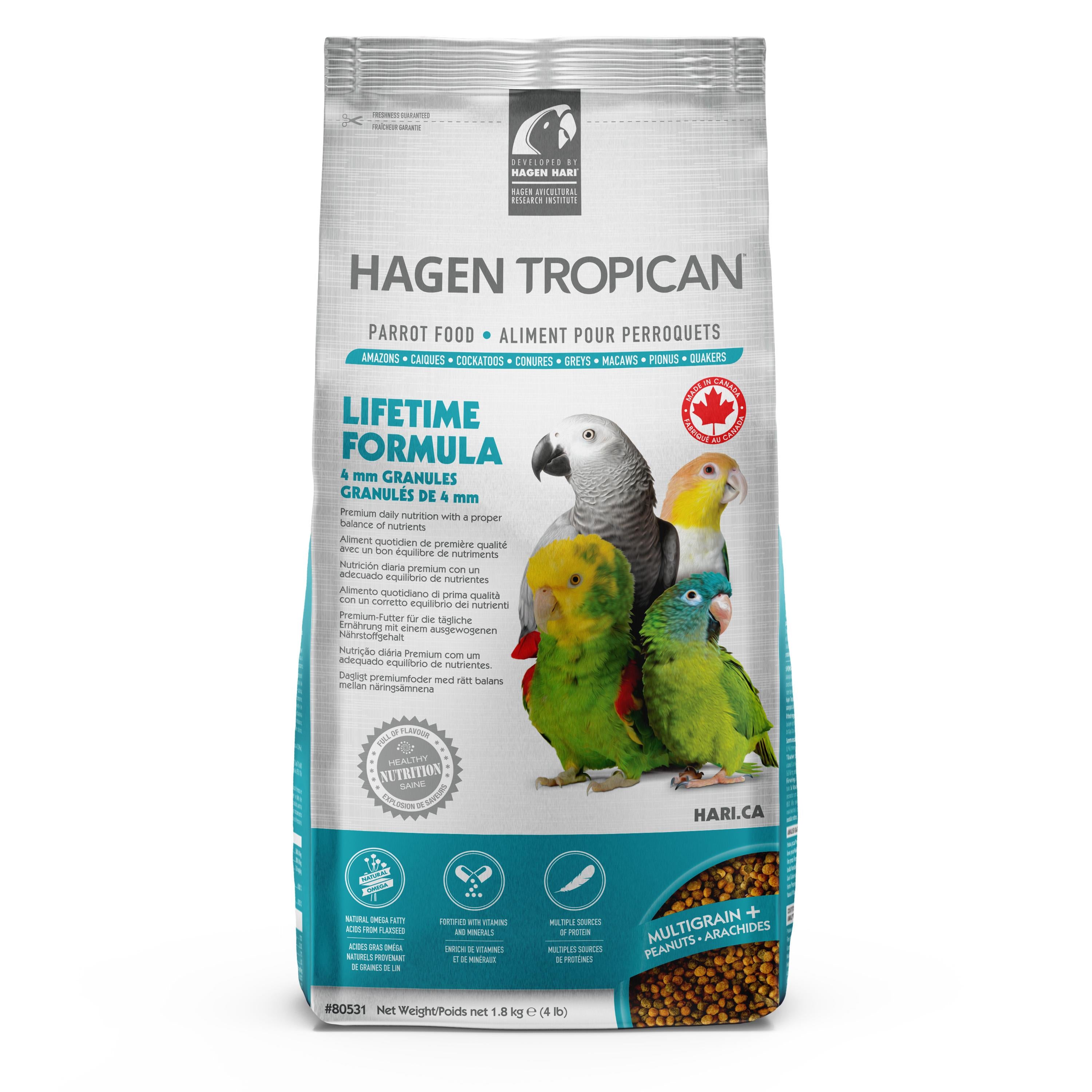 Hari Tropican Lifetime Formula Parrot Food 4 lb.