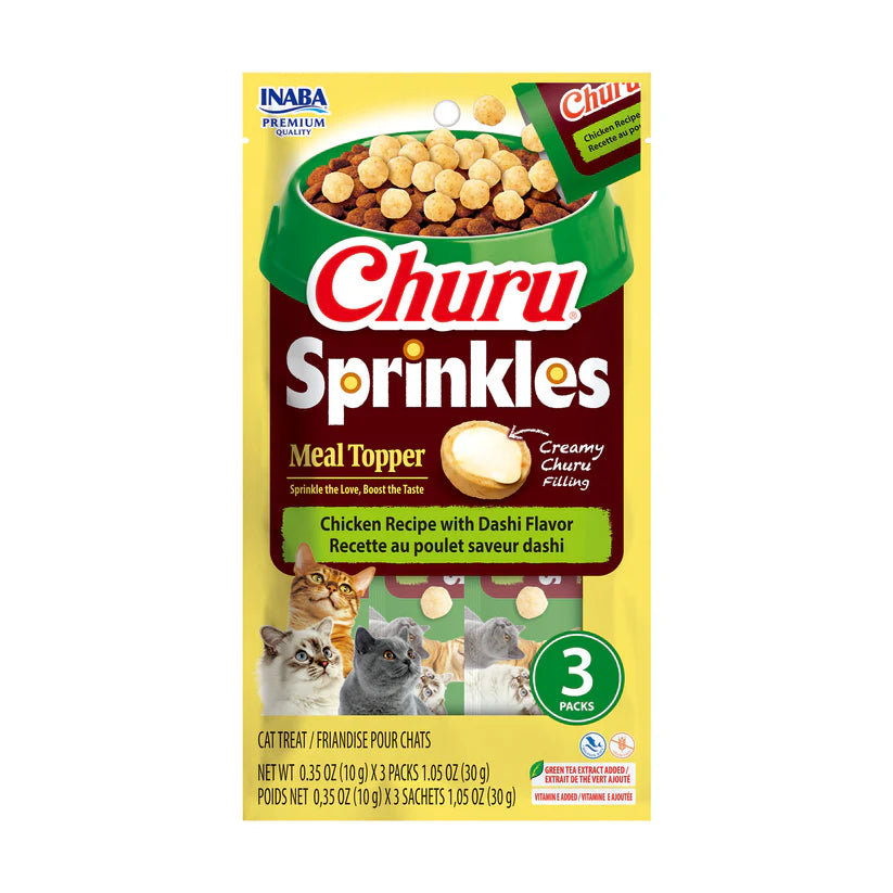 Inaba CHURU SPRNKL CHK/DSH 3pk