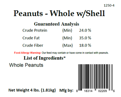 Bar-ALE Whole Peanuts In Shell 4lb