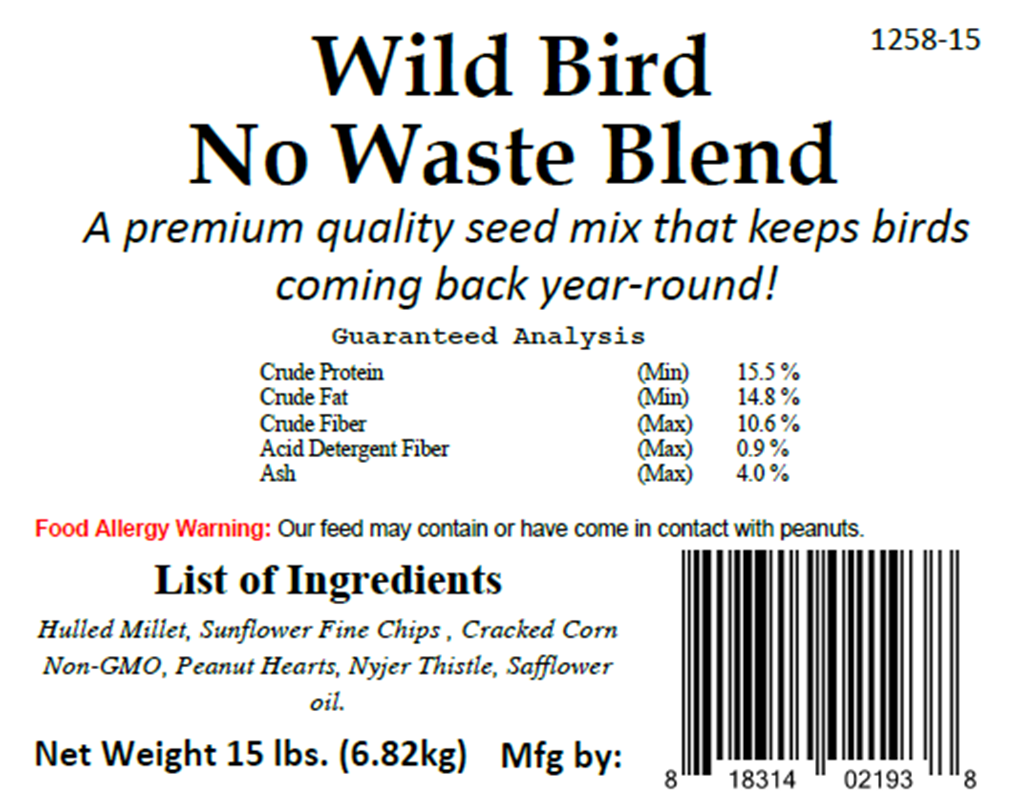 BAR wild Bird no waste 15