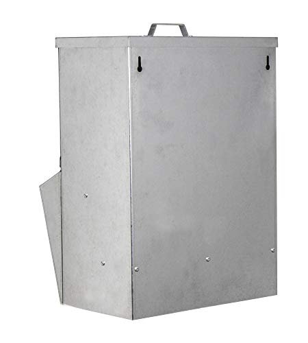 RentACoop Galvanized Chicken Tough Feeder - 25lb