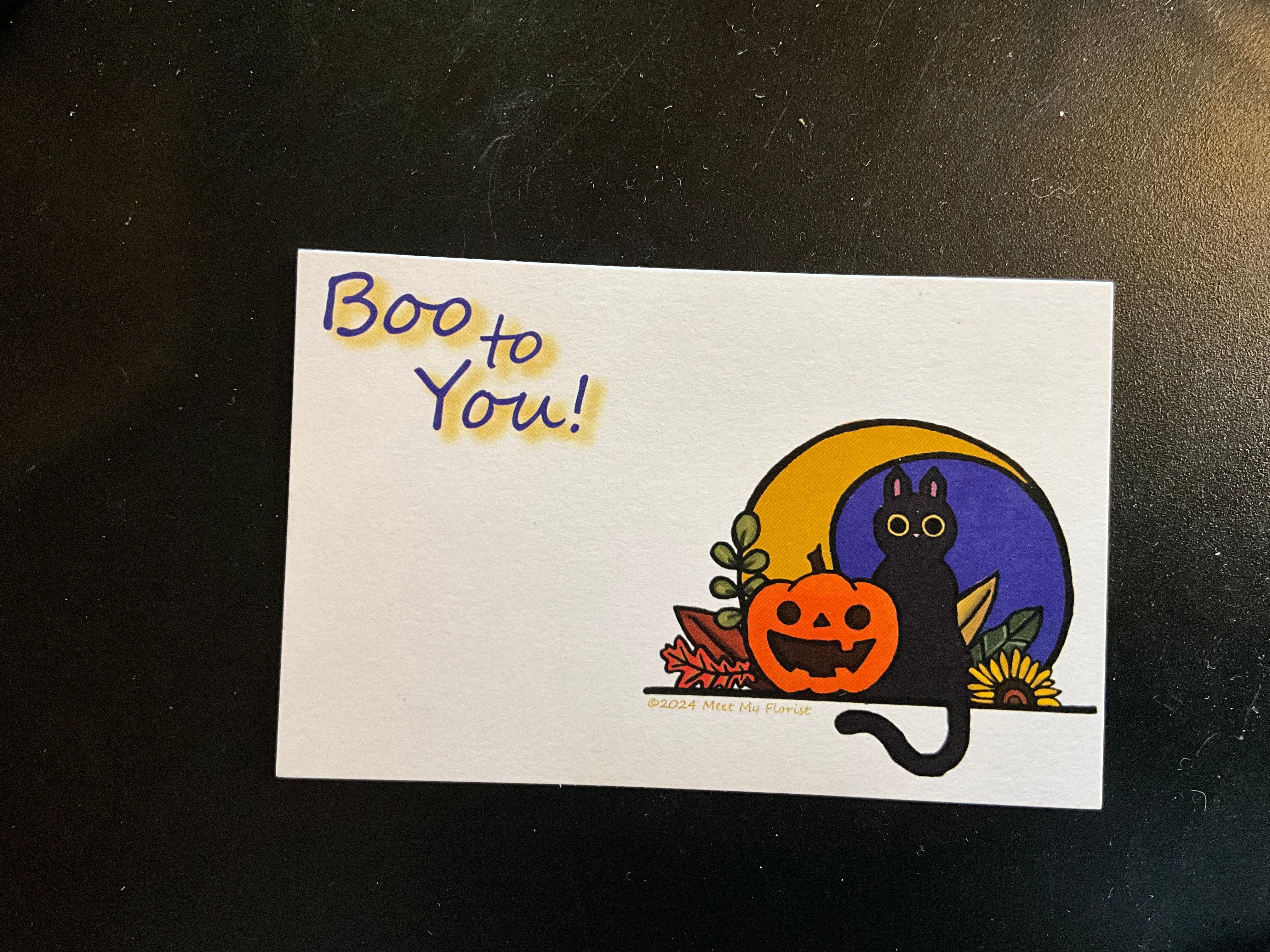 Boo To You - Arrangement Card
