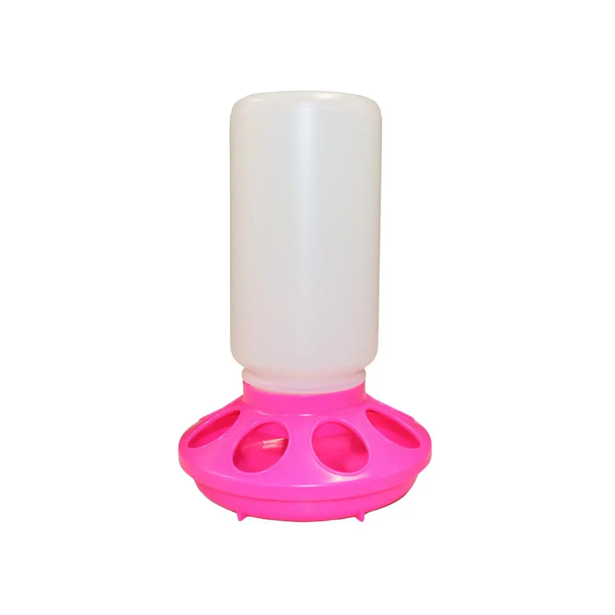 Little Giant 1 Quart Hot Pink Plastic Poultry Feeder Base