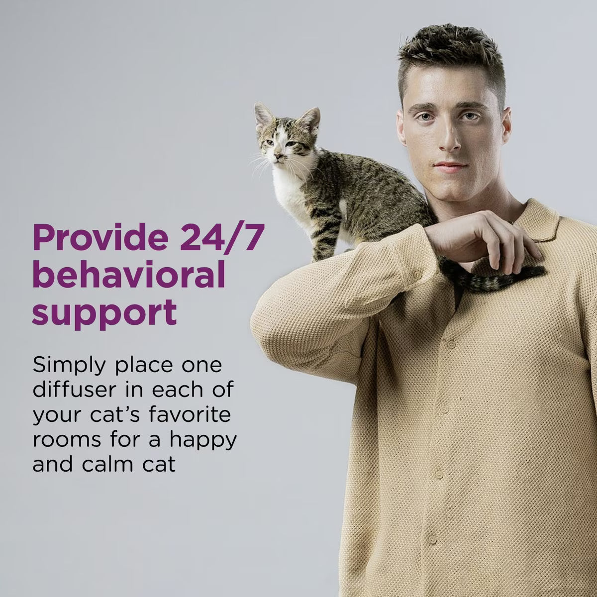 Comfort Zone 30 Day Starter Kit Cat Calming Pheromone Diffuser & Refill
