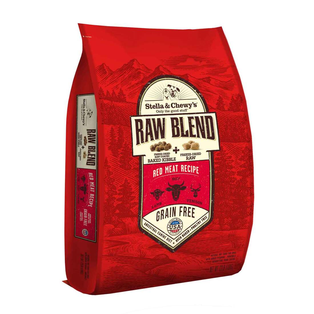 Stella and Chewy's Raw Blend Red Meat Recipe Dry Dog Food 3.5lb