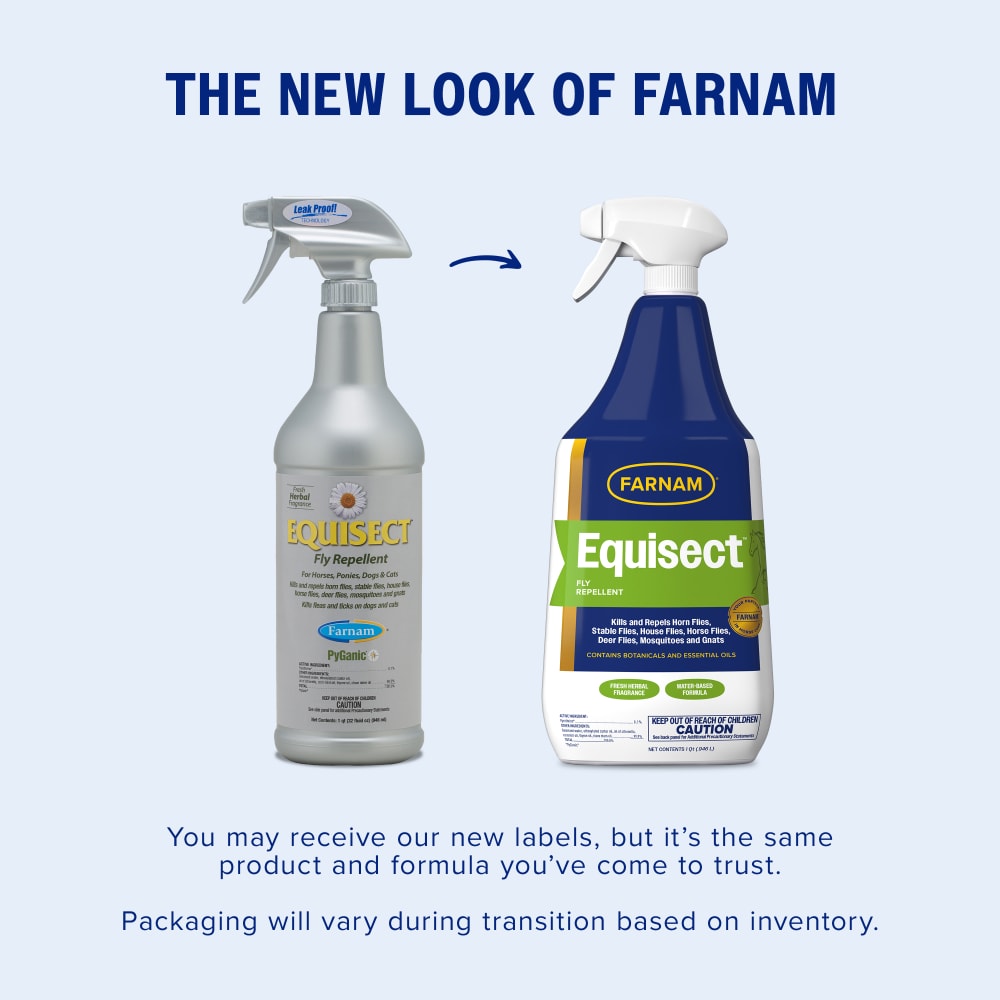 Farnam Equisect Fly Repellent with Essential Oils for Horses & Dogs 32oz