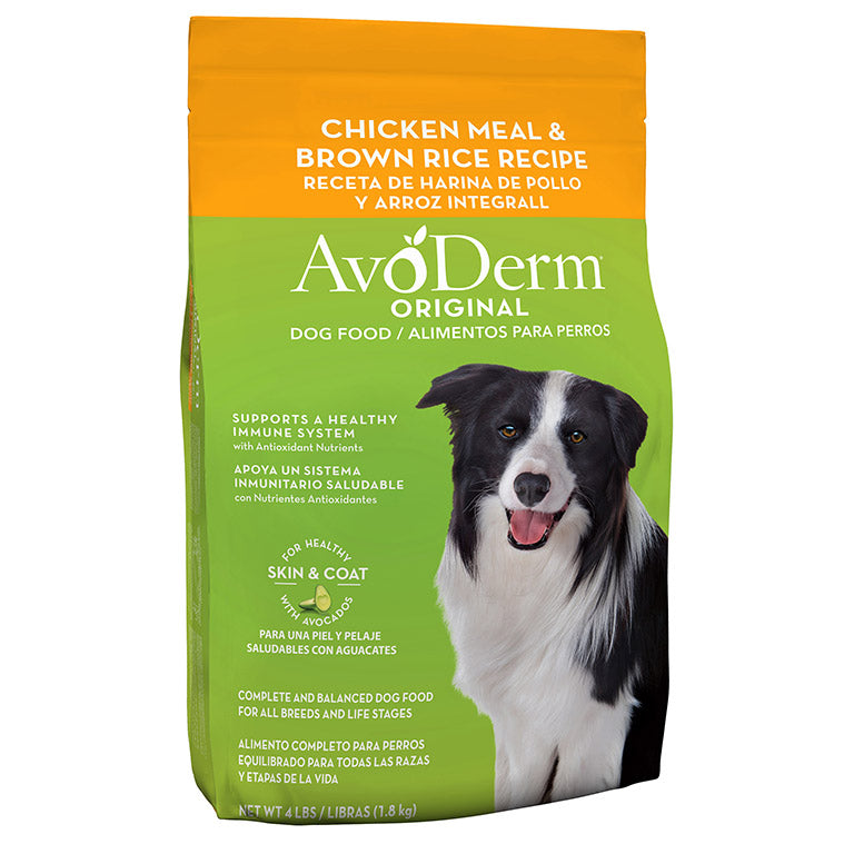 AvoDerm Original Chicken Meal & Brown Rice Recipe Dry Dog Food 30lb