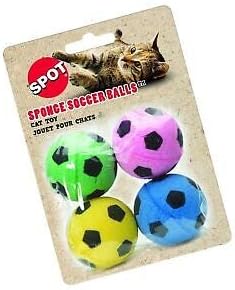 Soccer Ball Cat Toy 4PK