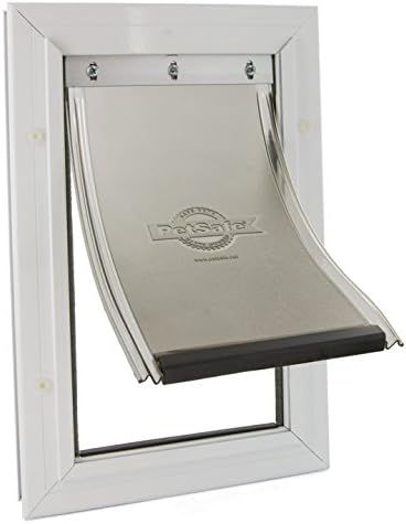 PetSafe Freedom Aluminum Pet Door with White Frame Small