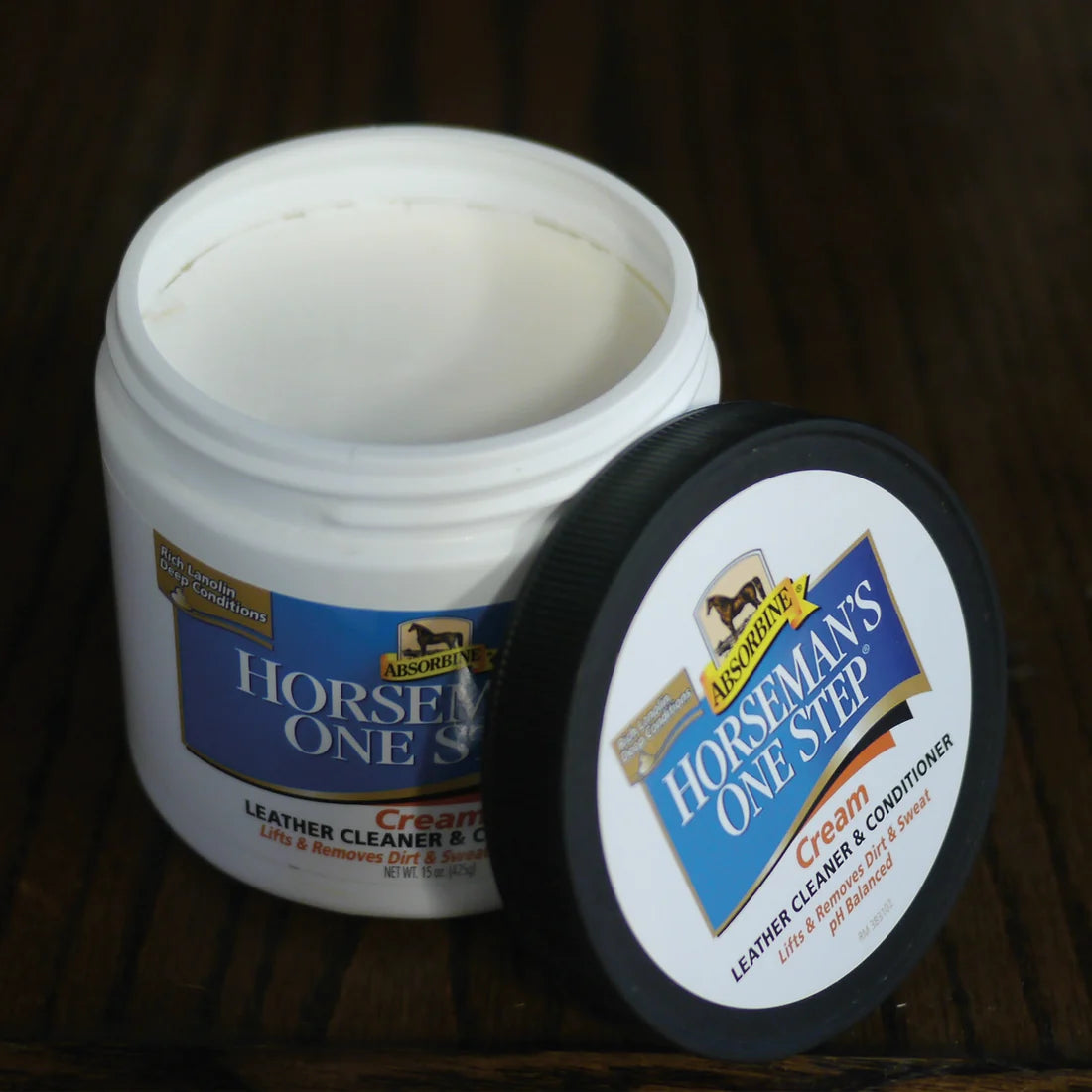 Absorbine Horseman's One Step Cream Leather Cleaner & Conditioner 15oz