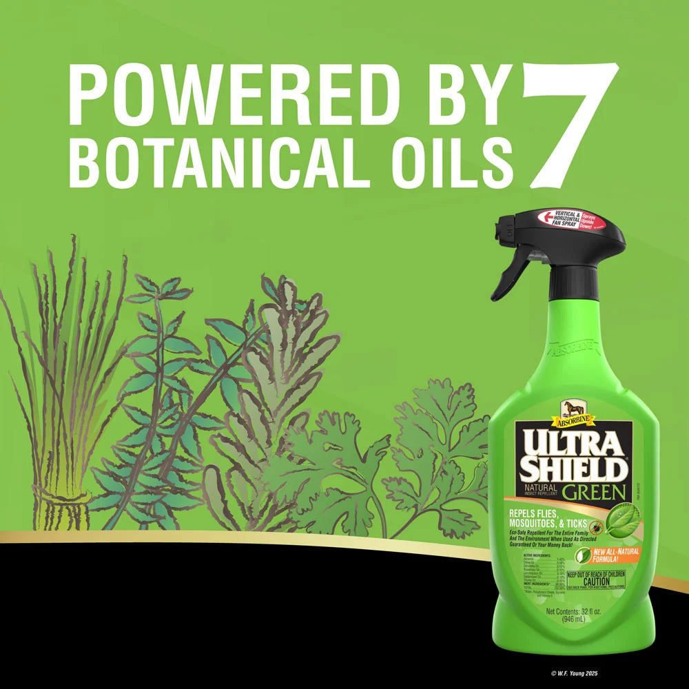 Absorbine UltraShield Green Natural Insect Repellent 32oz