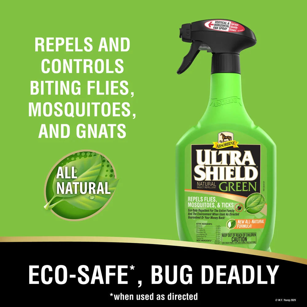 Absorbine UltraShield Green Natural Insect Repellent 32oz