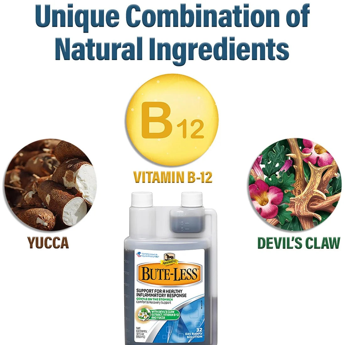 Absorbine Bute-Less Comfort & Recovery Supplement Liquid 32oz