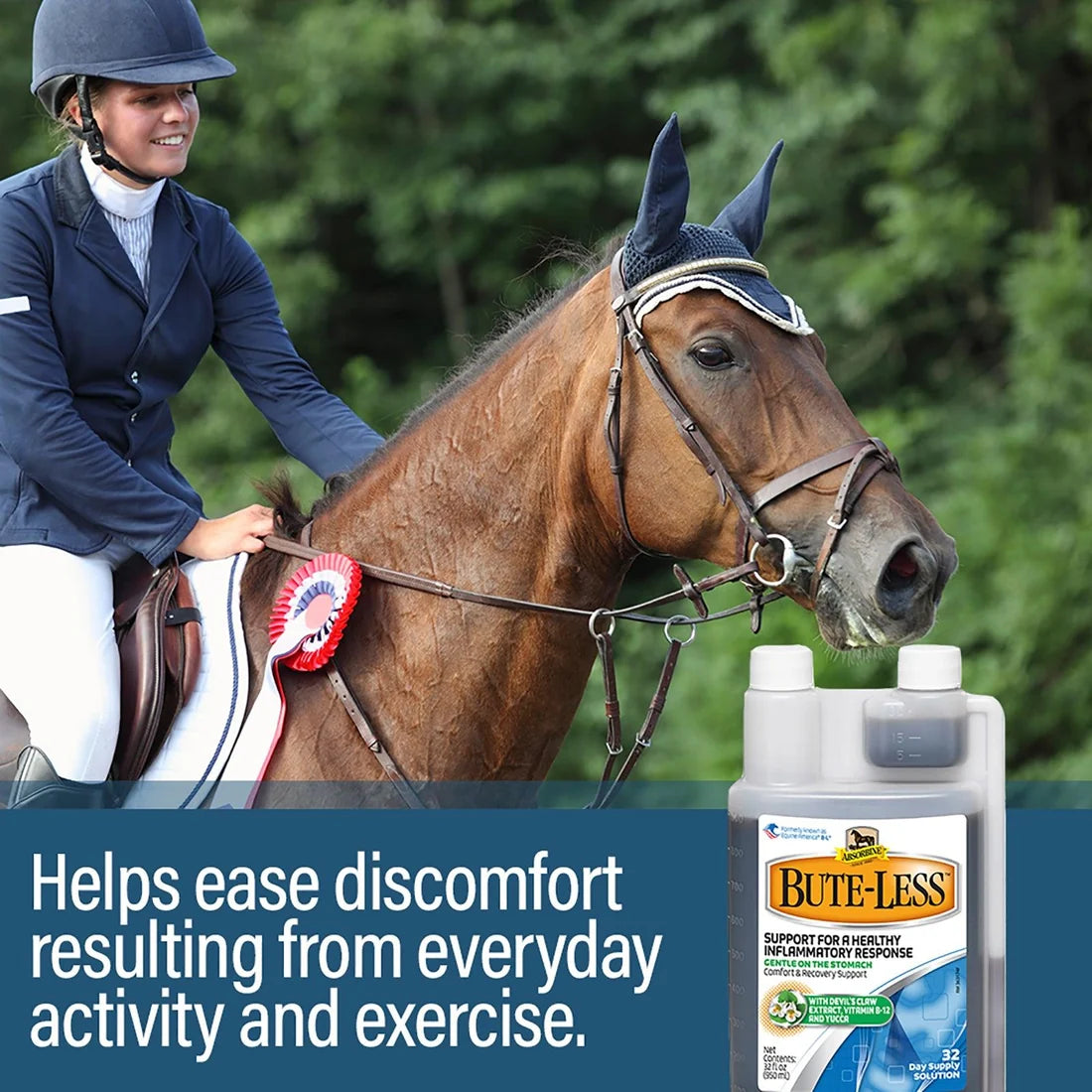 Absorbine Bute-Less Comfort & Recovery Supplement Liquid 32oz