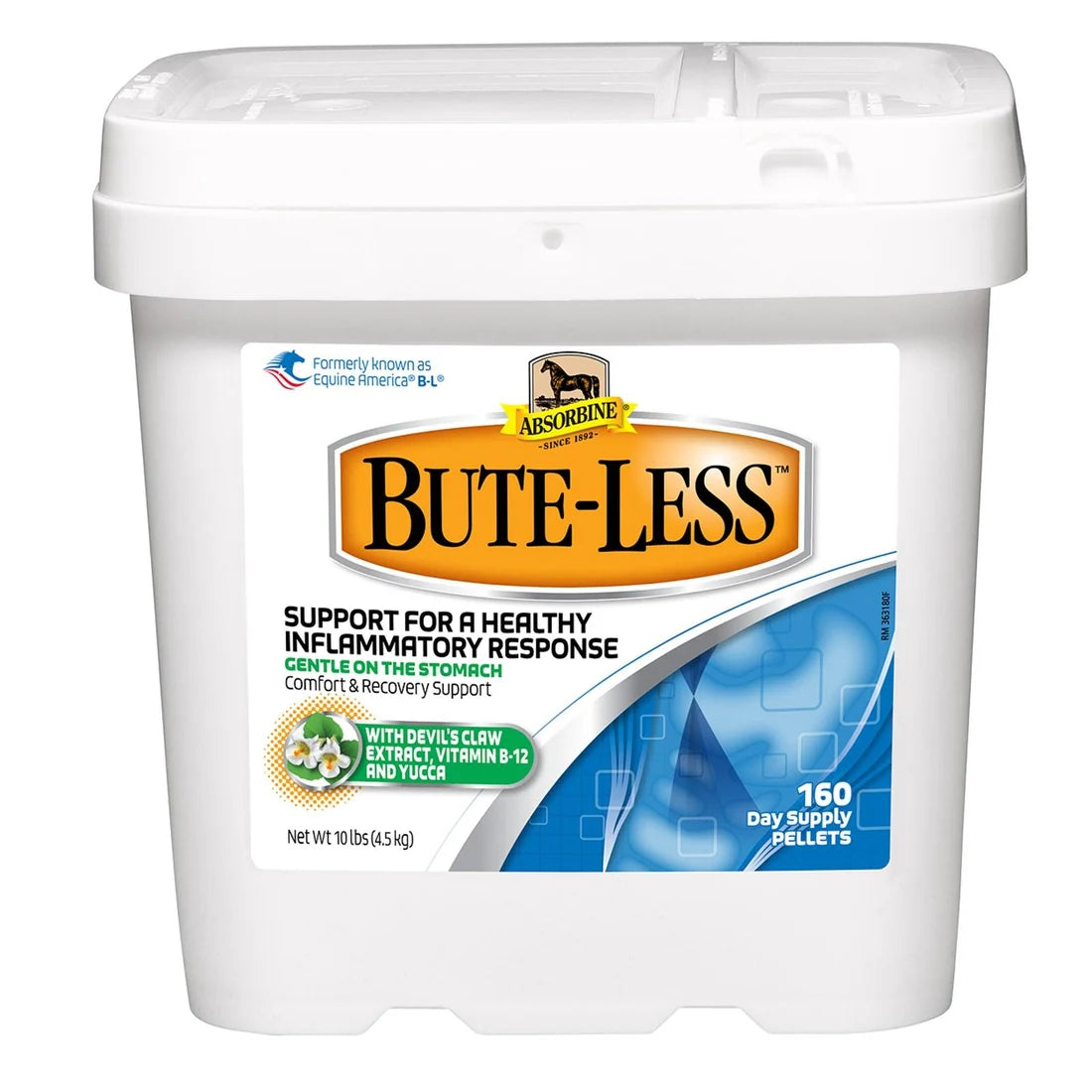 Absorbine Bute-Less Comfort & Recovery Horse Supplement Pellets 10lb