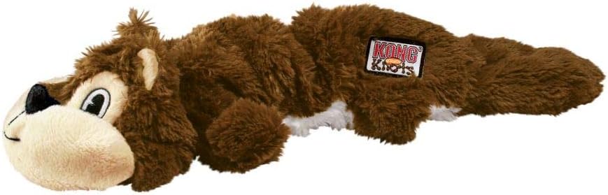 KONG TOY SCRUNCH KNOT SQRL LG