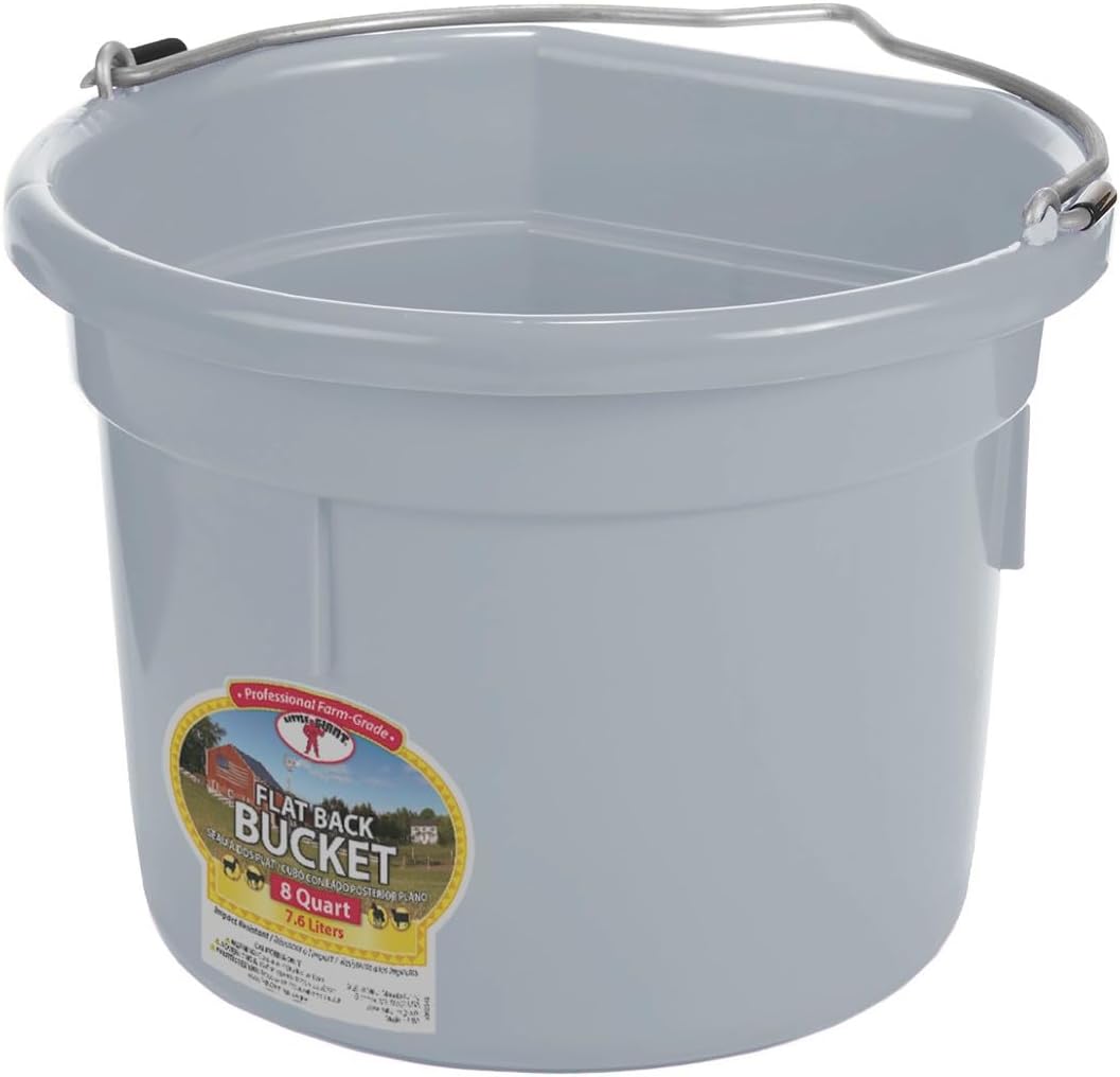 BUCKET P8FB FLATBACK GRY