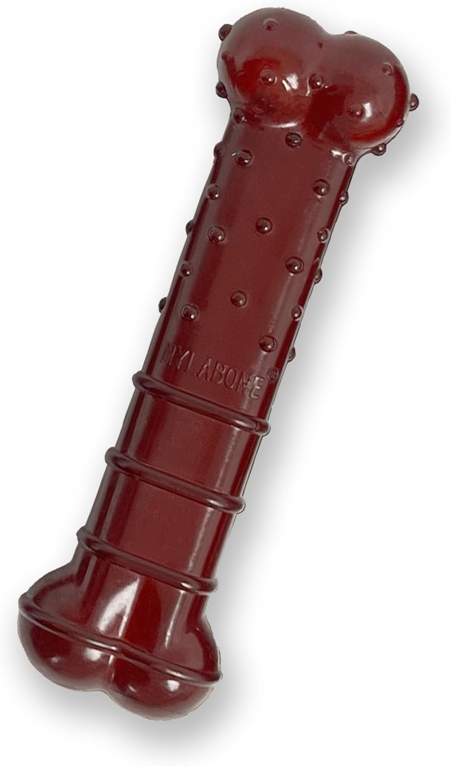 Nylabone Textured Bone Power Chew Toy for Dogs, Durable & Tough Dog Toys for Aggressive Chewers, Basted Blast Bacon & Steak Flavor, Medium Dogs - Up to 35 lbs