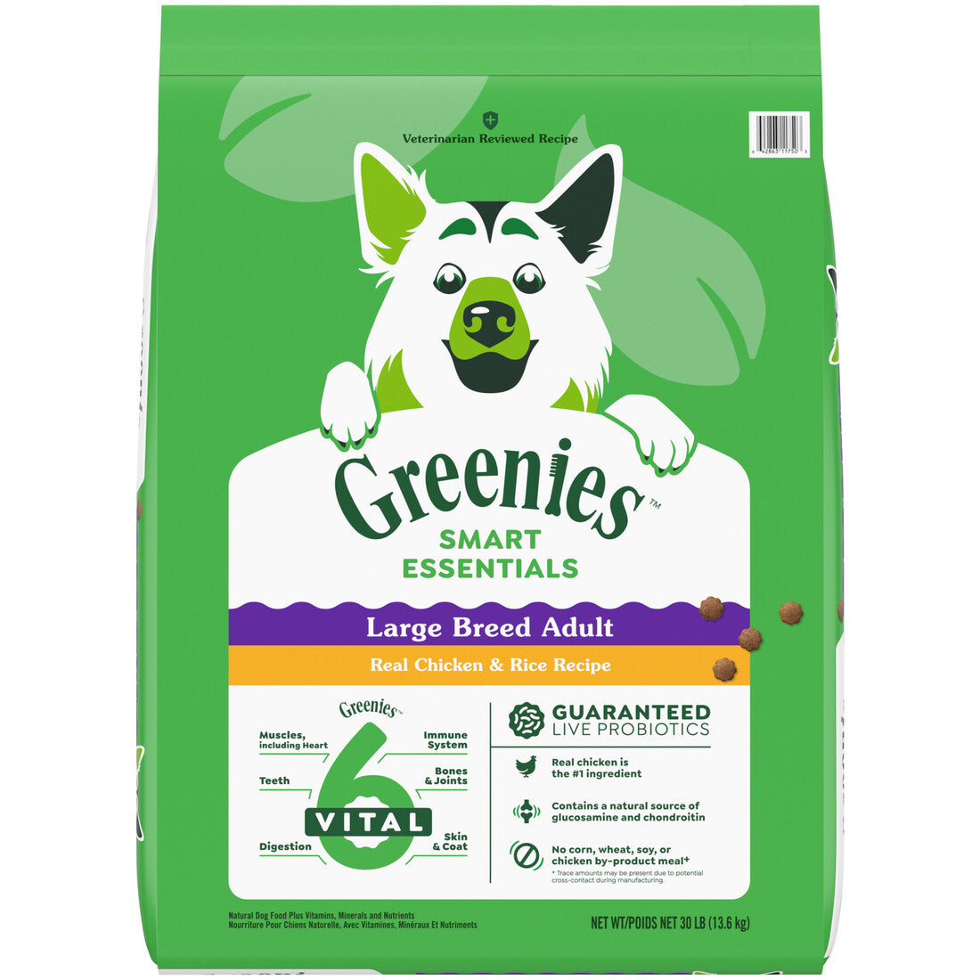 GREENIES DRY LB C/R  30 LB