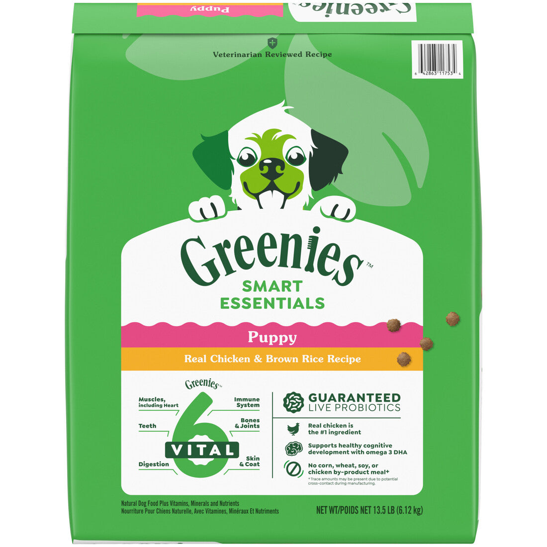 GREENIES DRY PUPPY C/R 13.5 LB