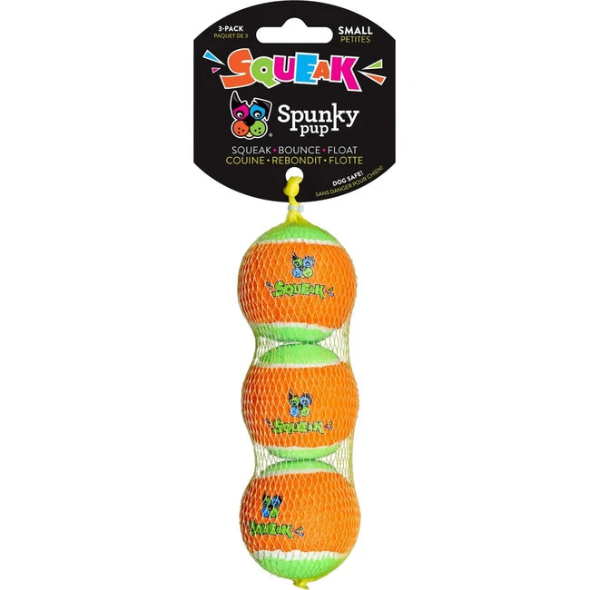 SQUEAKY TENNIS BALLS 3-PACK SM