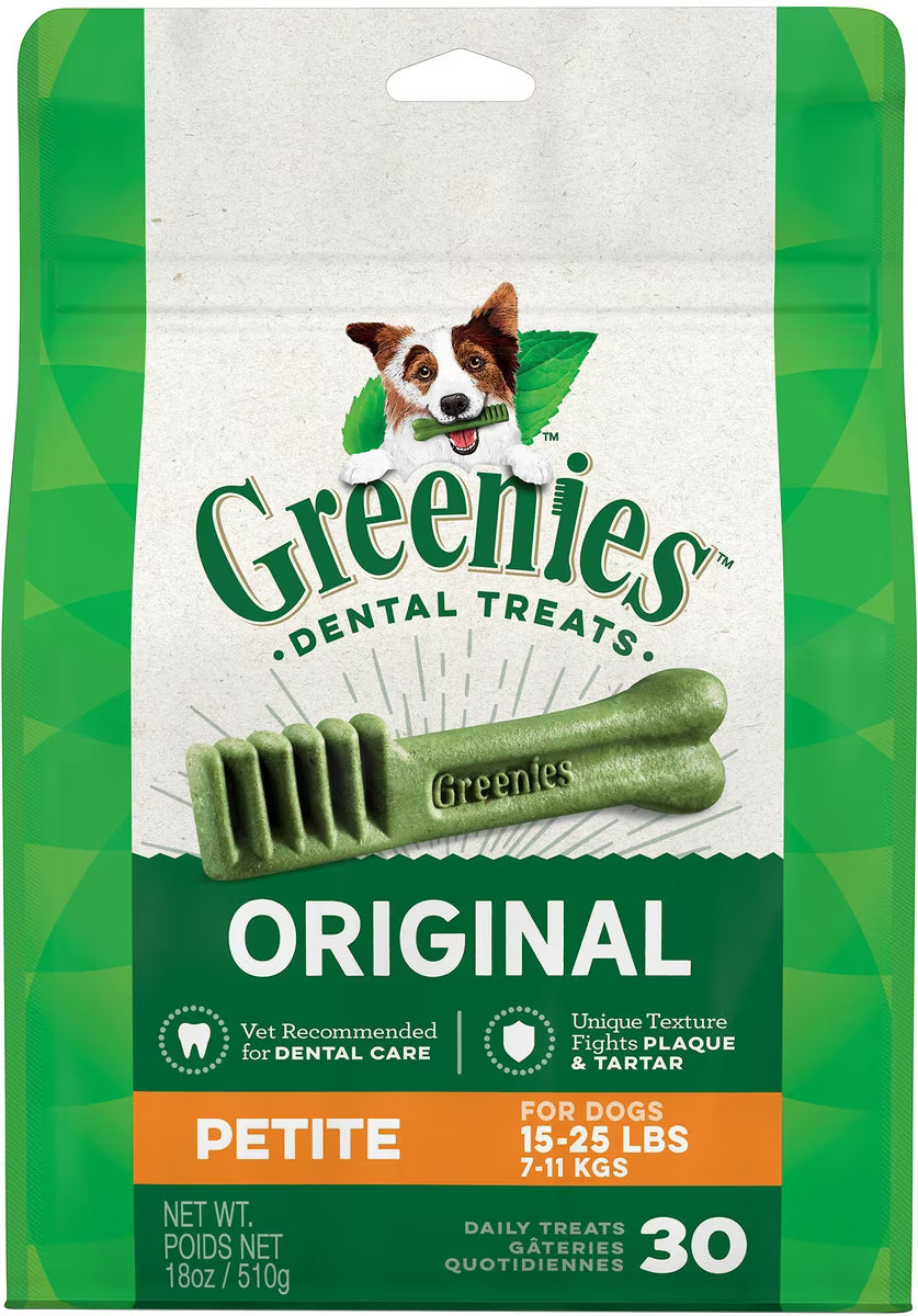 Greenies Petite Original Chicken Flavored Dental Dog Chews 30pk