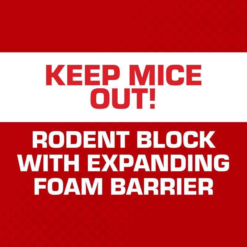 Tomcat Rodent Block Toxic Bitrex Exclusion Sealant Foam For Mice 12 oz