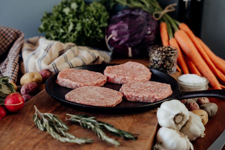 Pork Burger Patties - 4 (4oz)