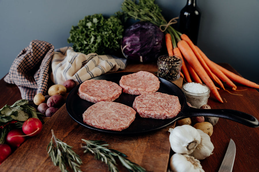 Pork Burger Patties - 4 (4oz)