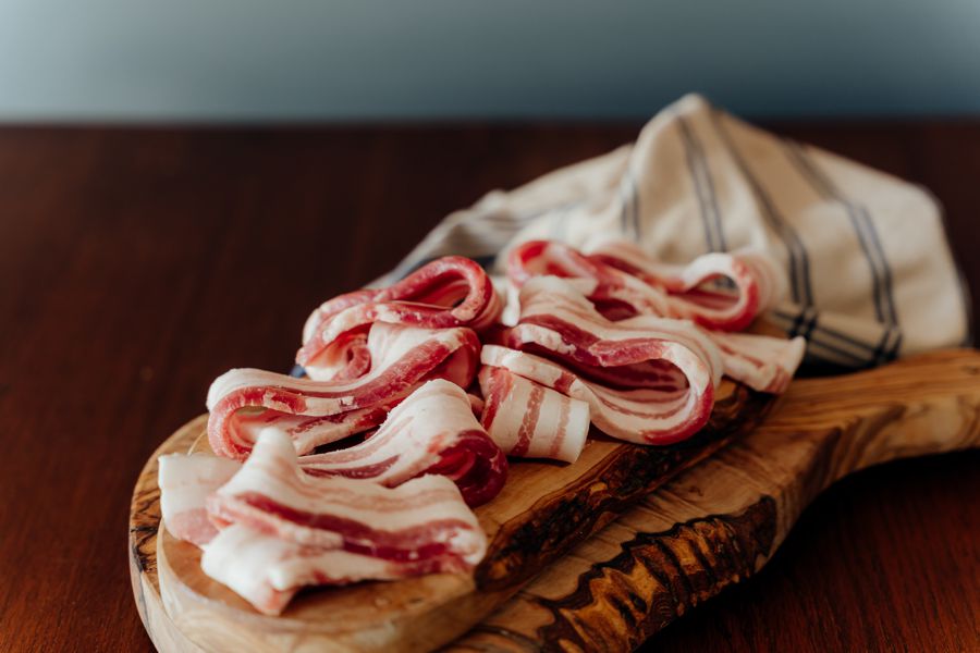 Sliced Fresh Side Pork Bacon (DIY Bacon) - 1 lb.