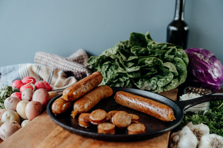 Italian Pork Sausages - Sugar Free - Fully Cooked - Five 0.25 lb. sausages