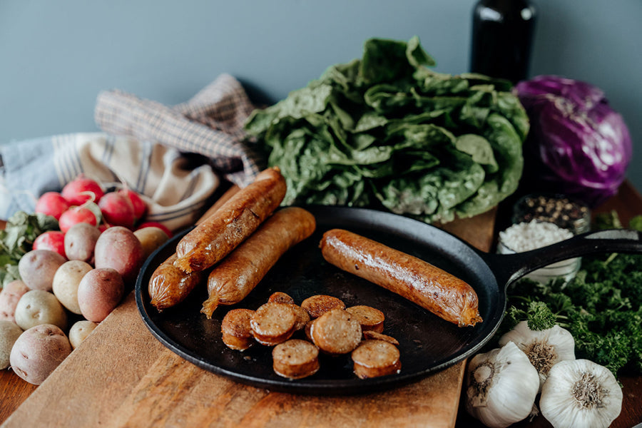 Italian Pork Sausages - Sugar Free - Fully Cooked - Five 0.25 lb. sausages